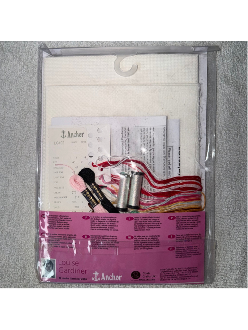 NOS Vintage 2006 Anchor Counted Cross Stitch Kit Ladies That Lunch 10 1/2 x 10 - Picture 4 of 6